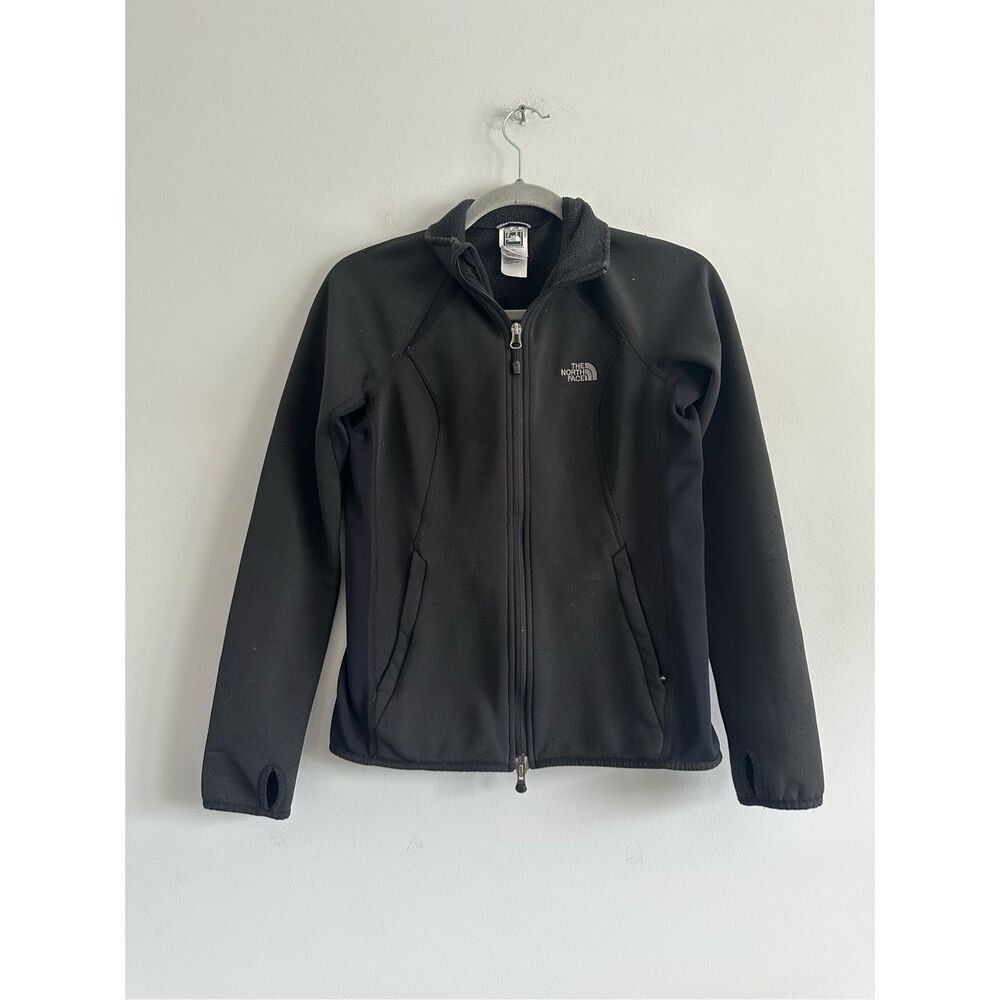 The North Face Women’s fleece lined full zip up jacket black size small